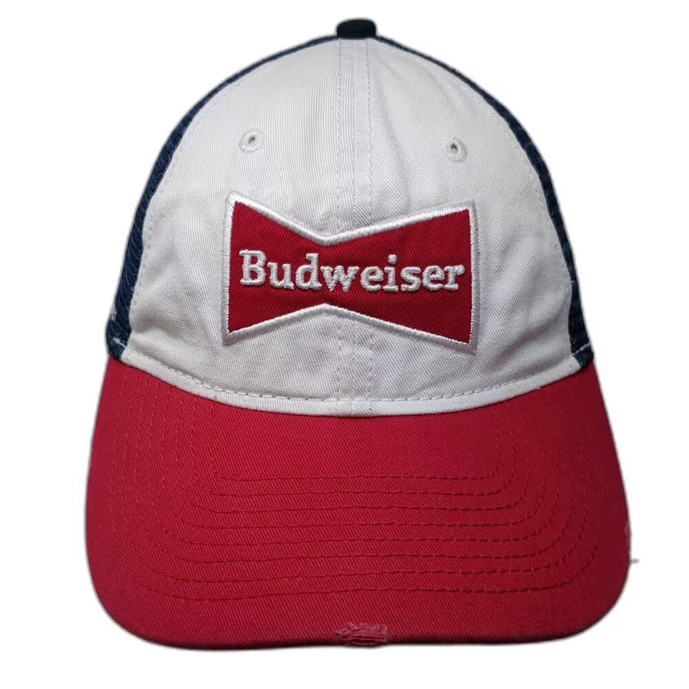 H3 Headwear Budweiser Trucker Hat Blue White One Size King of Beers Adjustable